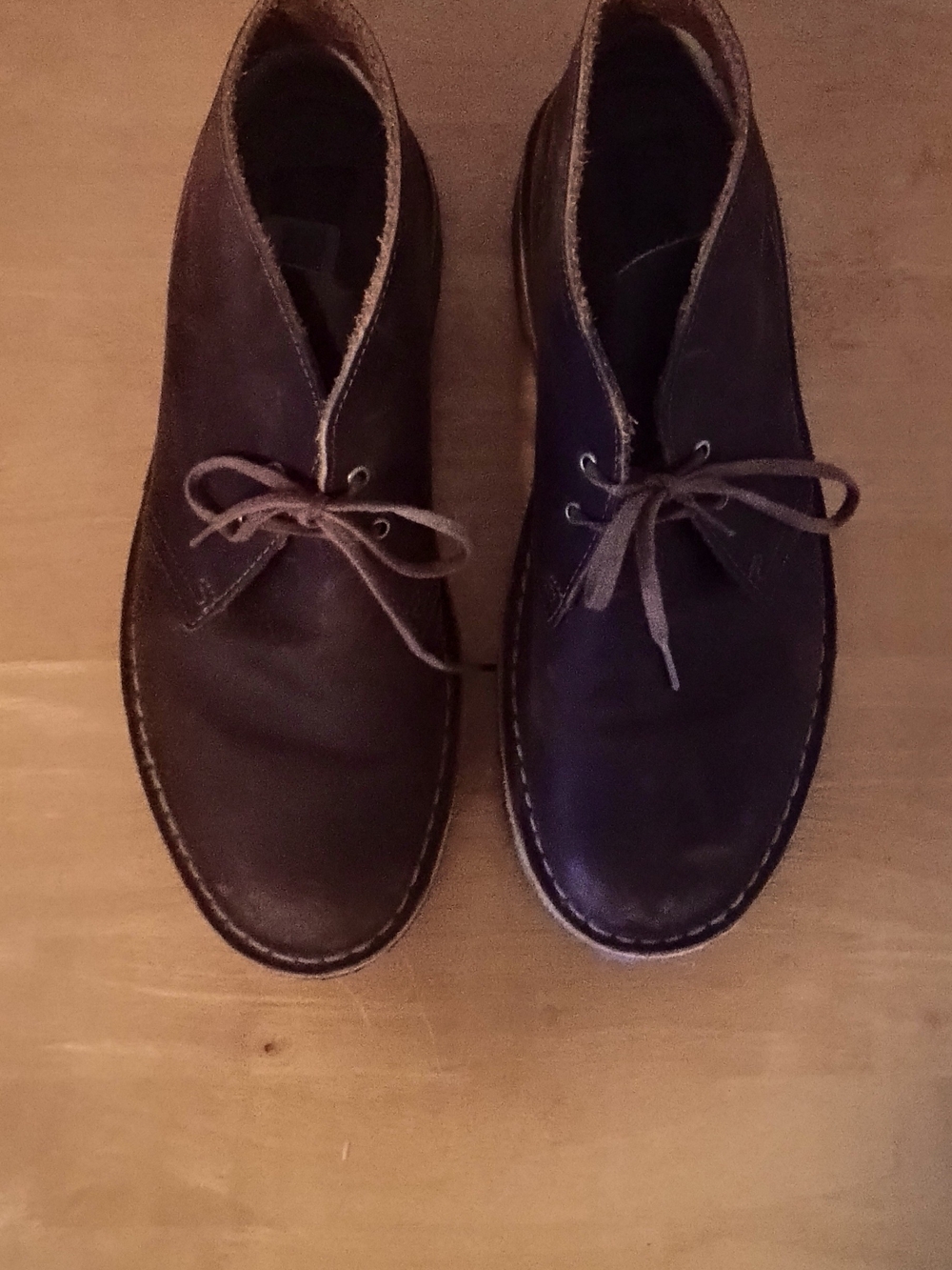 Clarks Brown Leather Chukka Boots - Picture 2 of 8